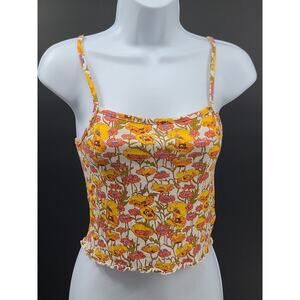 Urban Outfitters floral ladies tank Size medium whimsigoth fairy ethereal beachy